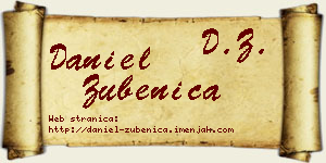 Daniel Zubenica vizit kartica